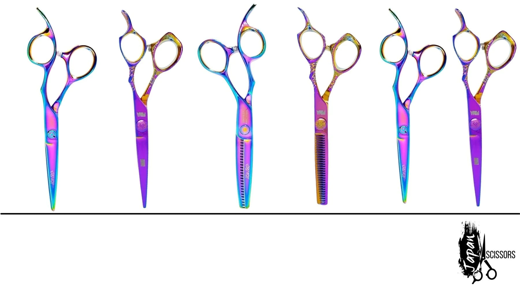 Rainbow Hairdressing Scissors
