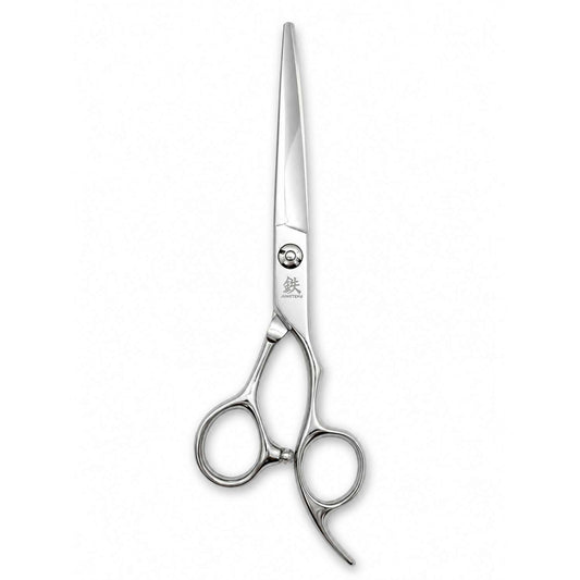 Juntetsu Premium Series: Cobalt Sword Haircutting Scissors - front view (SKU: JUN-COB-C55)
