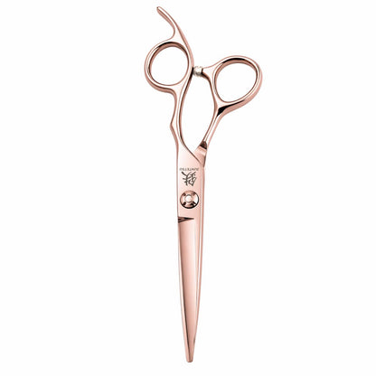 Juntetsu Rose Gold Cutting Scissors - front view (SKU: JUN-RSG-C50 JUN-RSG-S50)