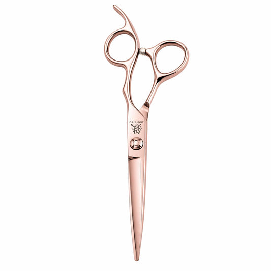 Juntetsu Rose Gold Cutting Scissors - front view (SKU: JUN-RSG-C50 JUN-RSG-S50)