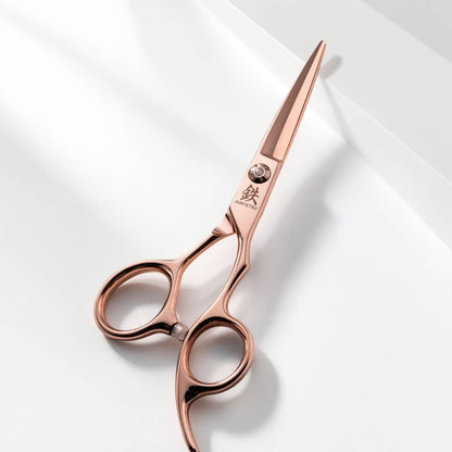Juntetsu Rose Gold Cutting Scissors - blade detail