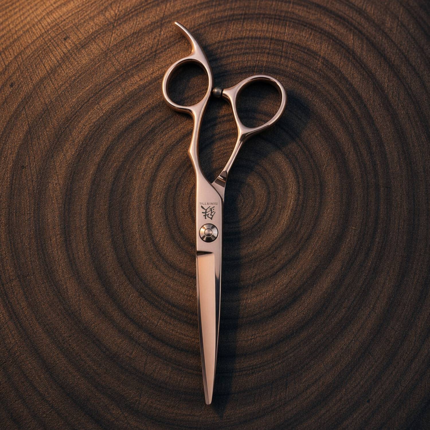 Juntetsu Rose Gold Cutting Scissors - lifestyle view