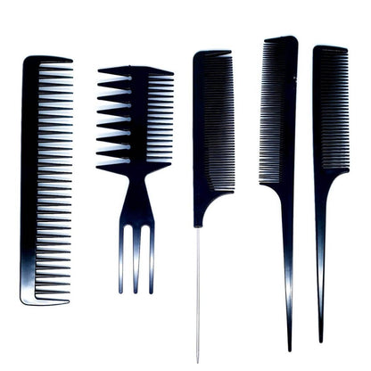 Complete Hair Comb Set: 10 Piece Anti-Static Hairdressing Combs in - For Hair Stylists & Barbers