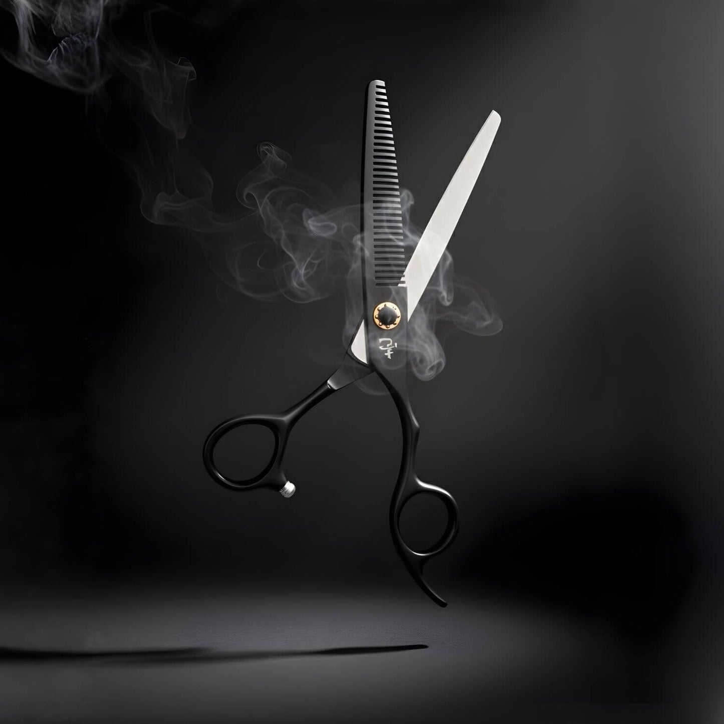 Ichito matte black thinning scissor from japan (SKU: ICH-MTB-MR5050)