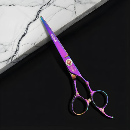 Mina Rainbow II Cutting Scissors (SKU: MIN-RNB-C60 MIN-RNB-S6055  MIN-RNB-RM606055)