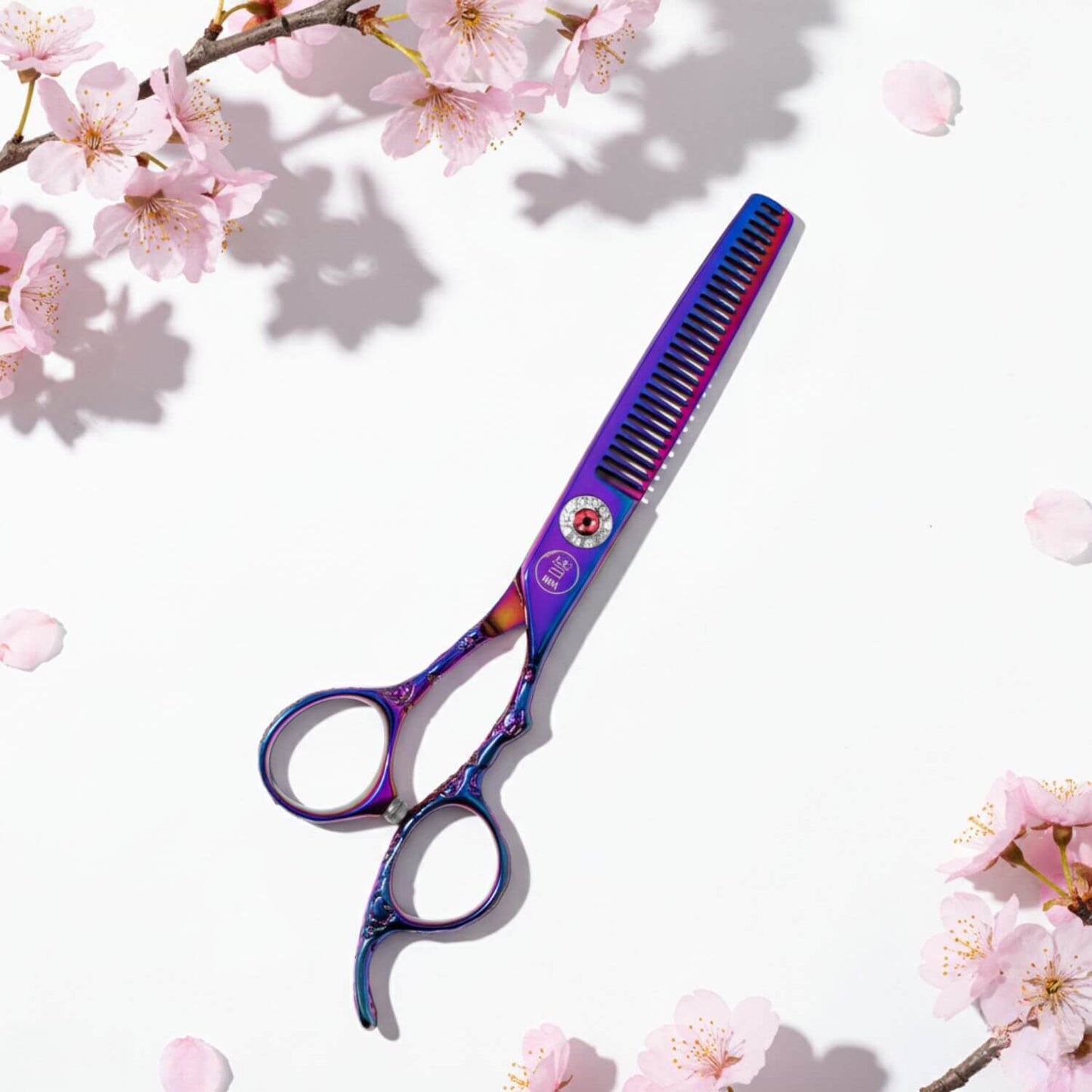Mina Rainbow II Thinning Scissors (SKU: MIN-RNB-T60  MIN-RNB-S6055  MIN-RNB-RM606055)