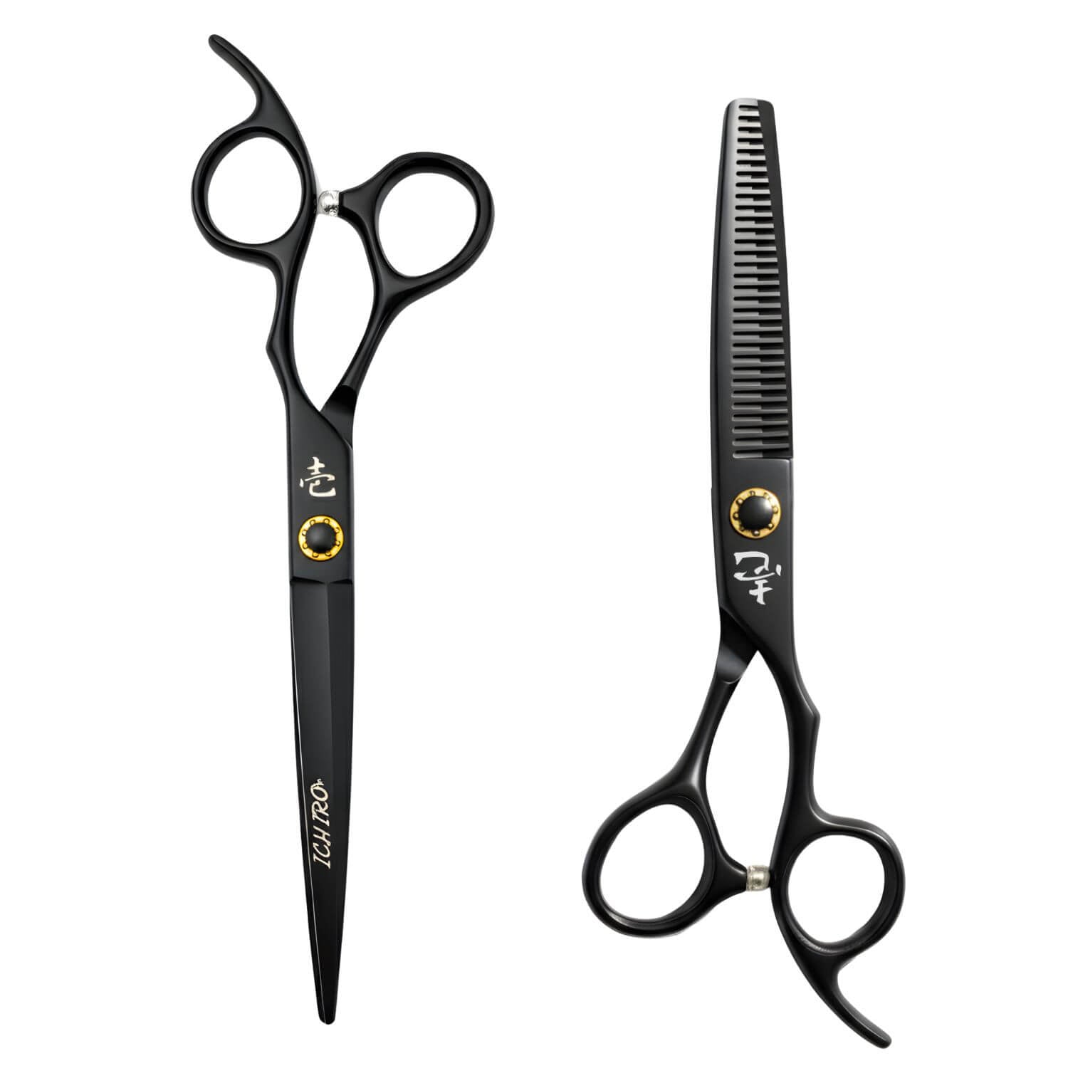 Ichiro Matte Black Hairdressing Scissor Set (SKU: ICH-MTB-S50) (SKU: ICH-MTB-MR5050)