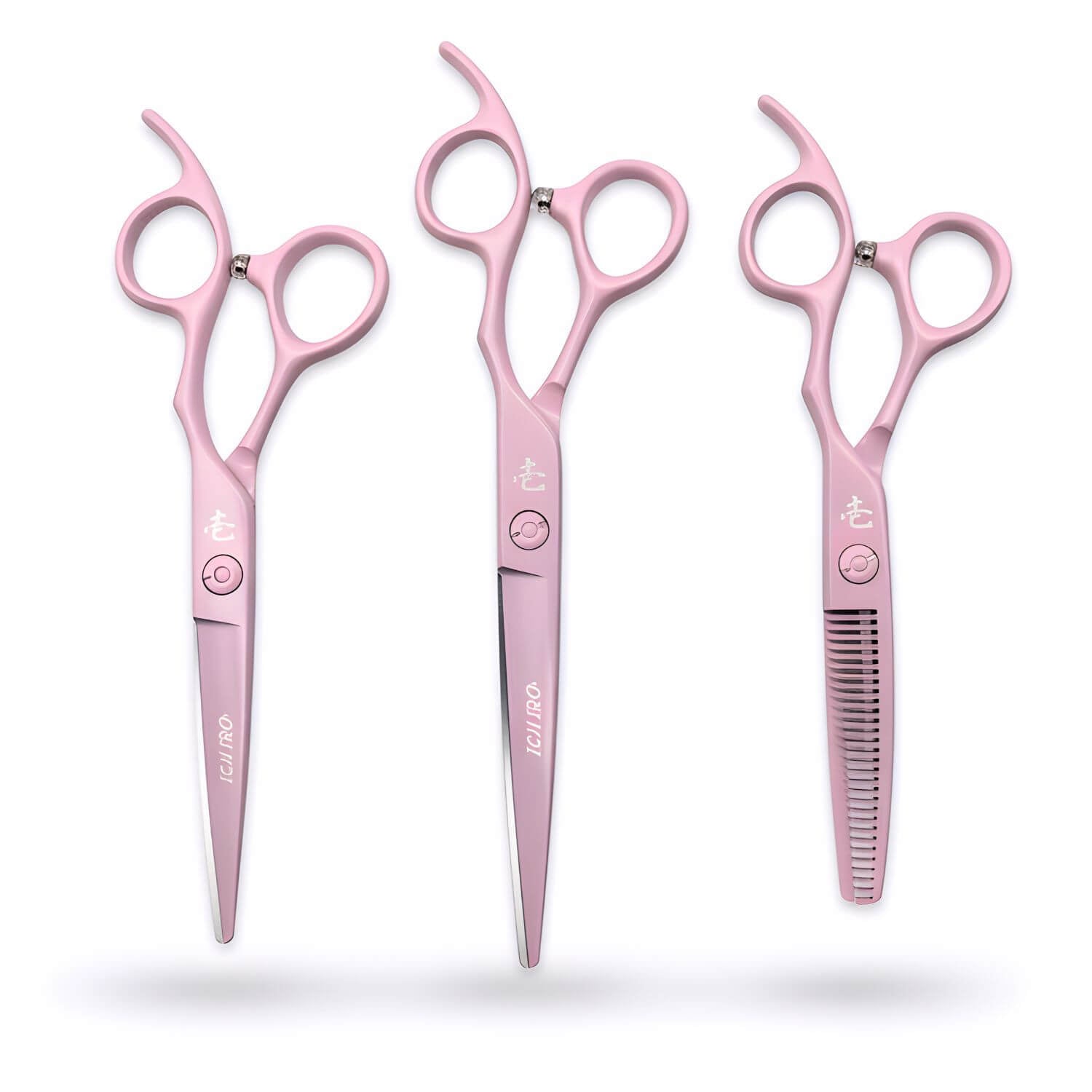 Ichiro Pastel Pink Hair Cutting & Thinning Scissors From Tokyo Japan (SKU: ICH-PNK-M5050) 