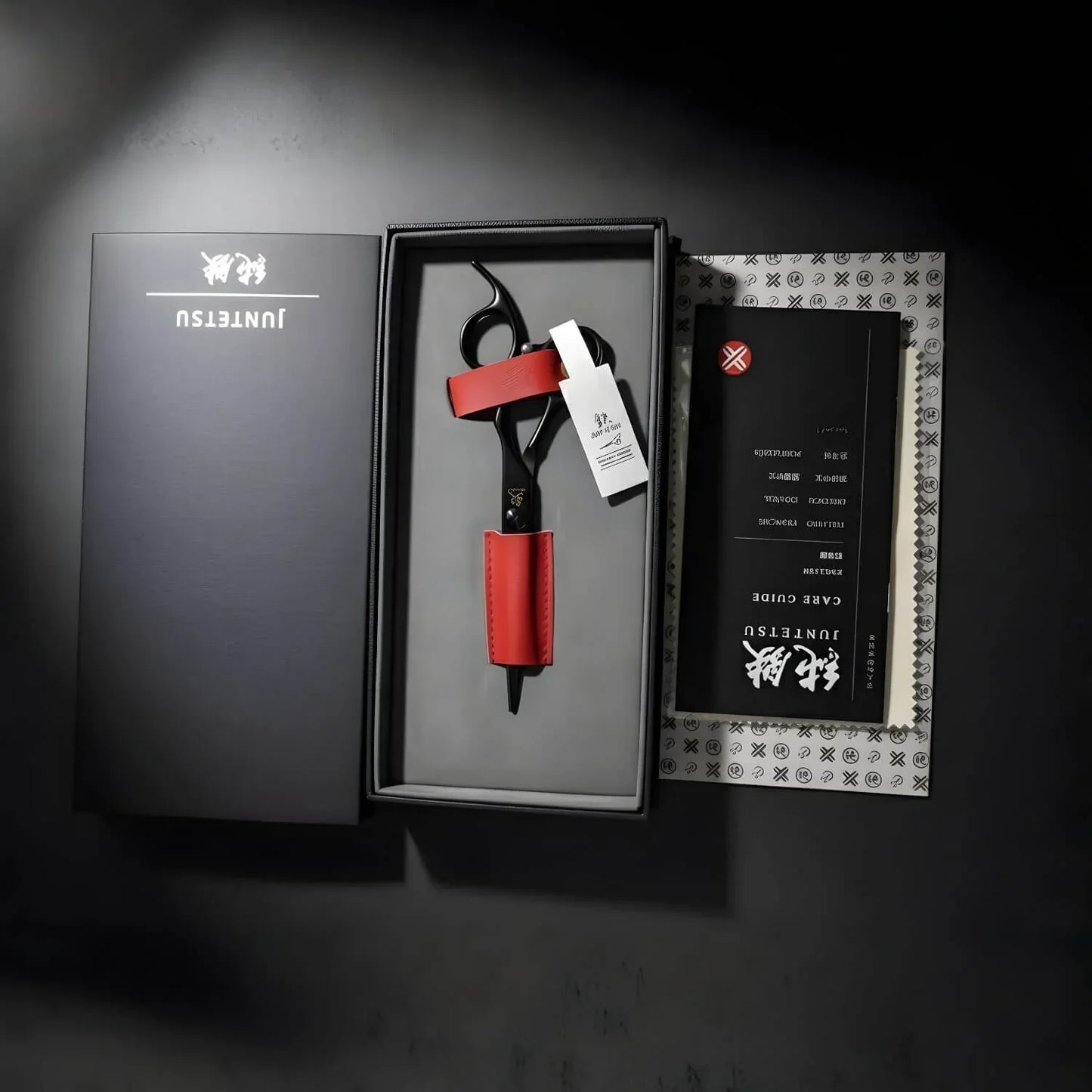 Juntetsu Cobalt Japan Mastersmith made in Tokyo hair cutting and texturizing shear kit  (SKU: JUN-MTY-S70F) (SKU: JUN-MTY-C70)