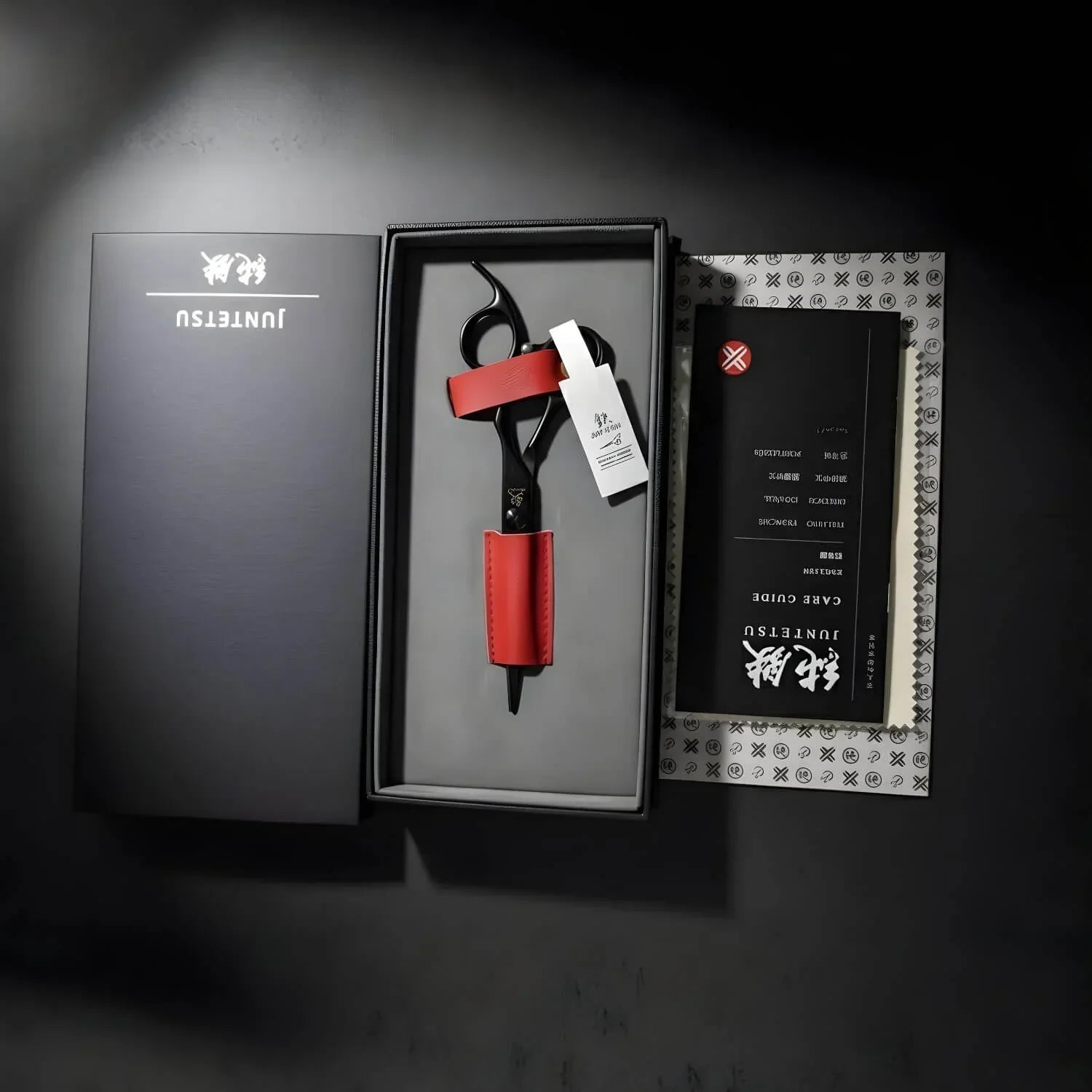 Juntetsu Cobalt Japan Mastersmith made in Tokyo hair cutting and texturizing shear kit  (SKU: JUN-MTY-S70F) (SKU: JUN-MTY-C70)