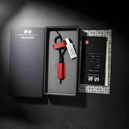 Juntetsu Cobalt Japan Mastersmith made in Tokyo hair cutting and texturizing shear kit  (SKU: JUN-MTY-S70F) (SKU: JUN-MTY-C70)
