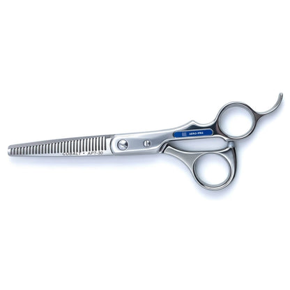 Juntetsu Aero Pro Hair Cutting & Thinning Scissor & Texturizing Shear Set - Thinning Scissor Close Up (SKU: JUN-APS-5530)