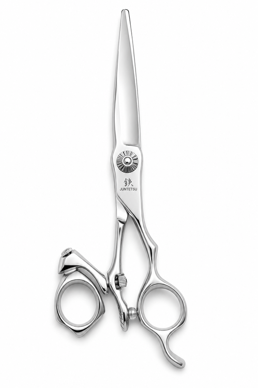 JUN-SWV-C55 — Juntetsu Swivel Offset Hair Cutting Scissors