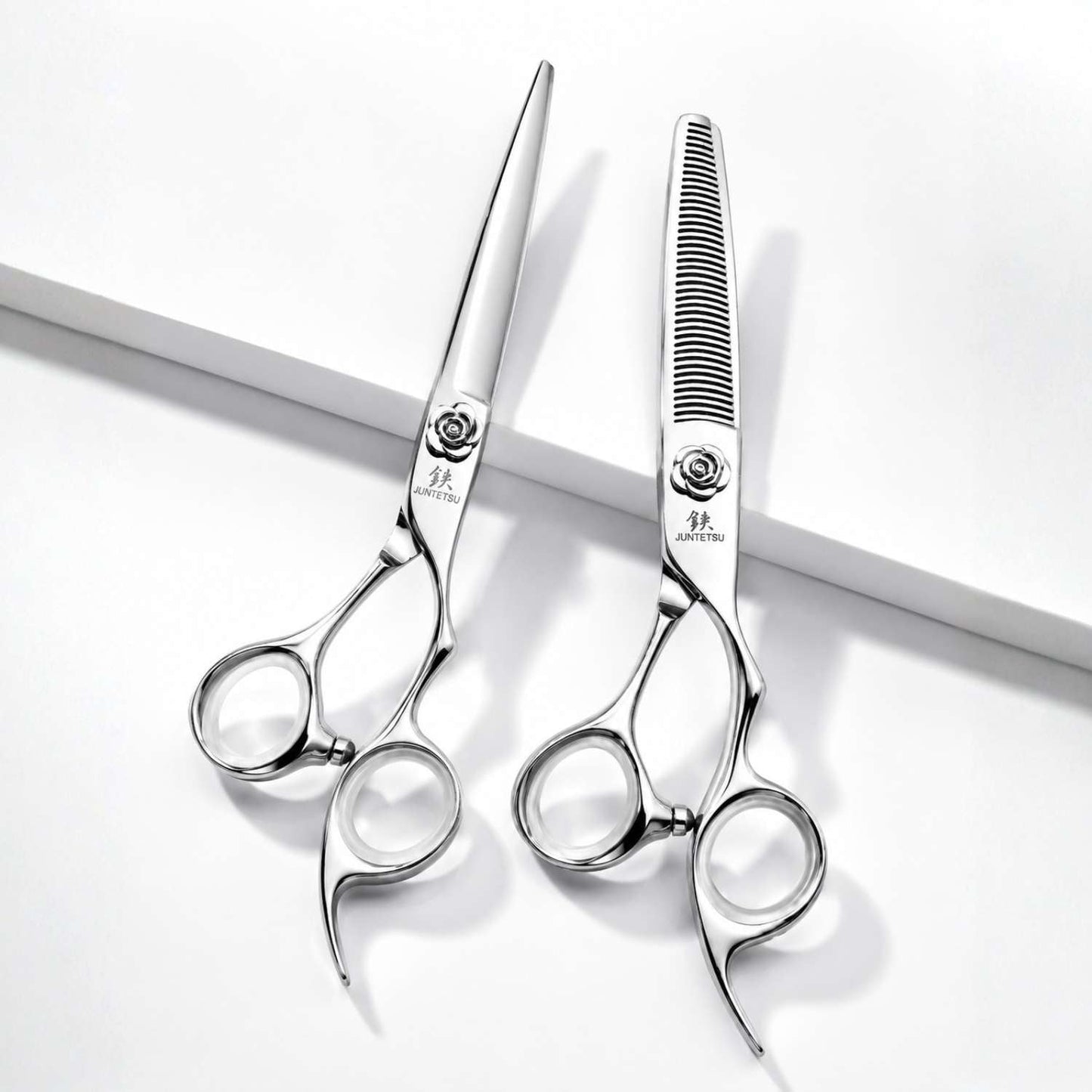 JUN-RSE-S55 — Juntetsu Rose Limited Edition Cutting & Thinning Set
