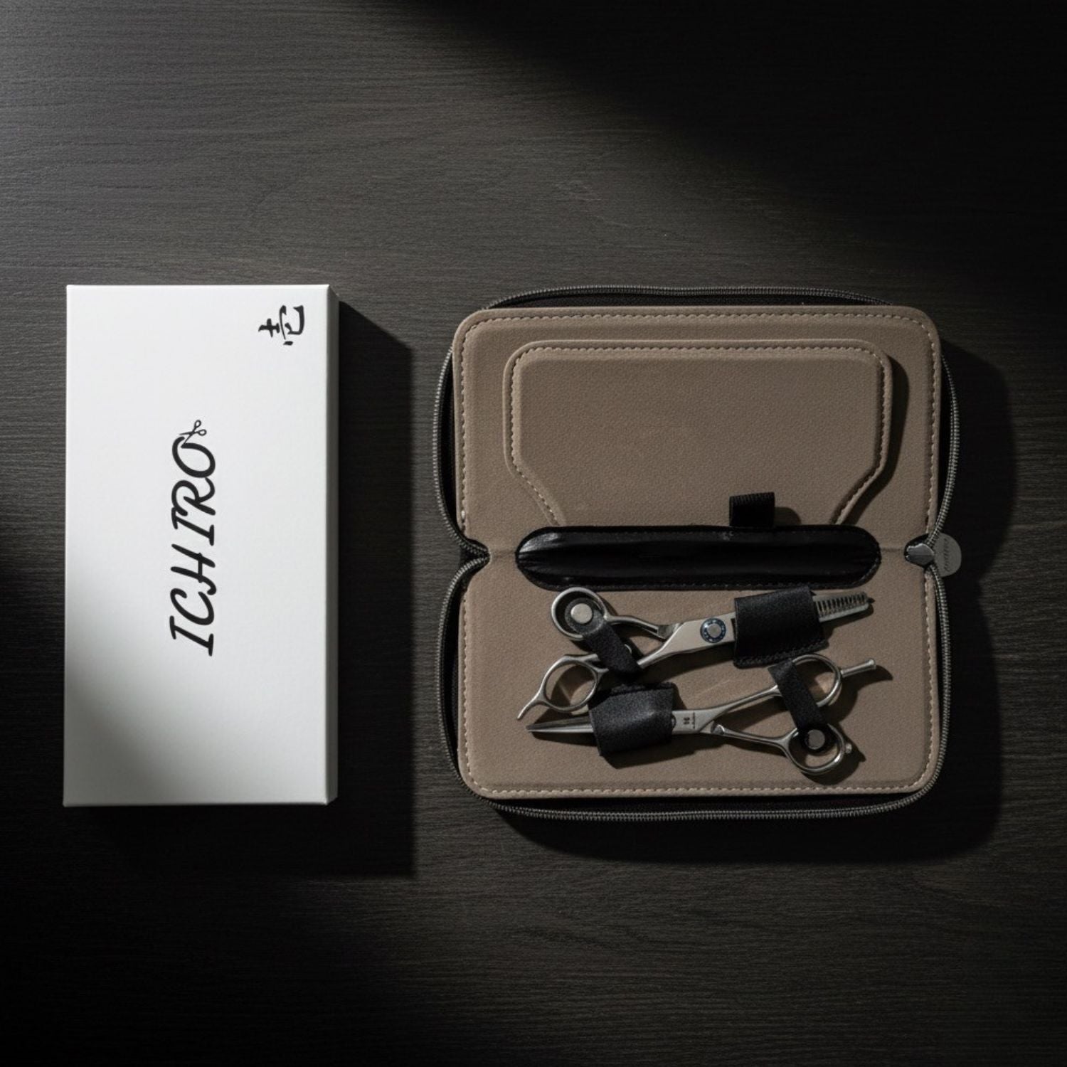 Ichiro Master Series Professional Barber Scissor Set 6.0" Cutting / W-Style: Light Thinning (10-15%)