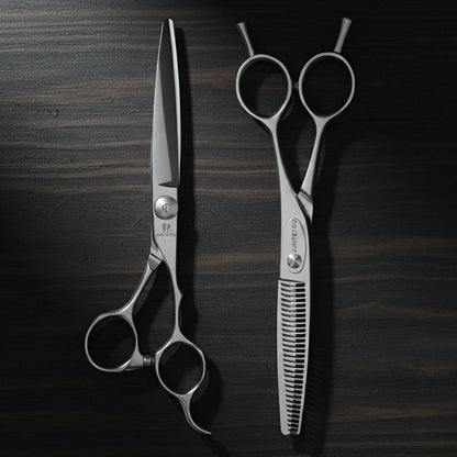 Juntetsu Cobalt Vertex Hairdressing Scissor Set (SKU: JUN-YKC-S55F)