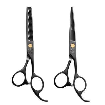 Mina Black Diamond Hairdressing Scissor Kit (SKU: MIN-BDMD-S55)
