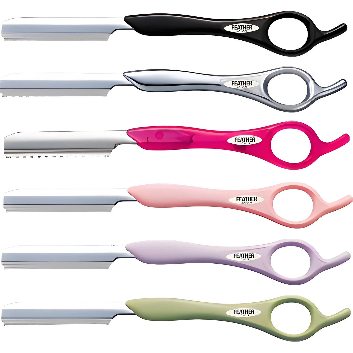 Feather Styling Razor Standard Handle Type in - Styling Razor For Hair Stylists & Barbers