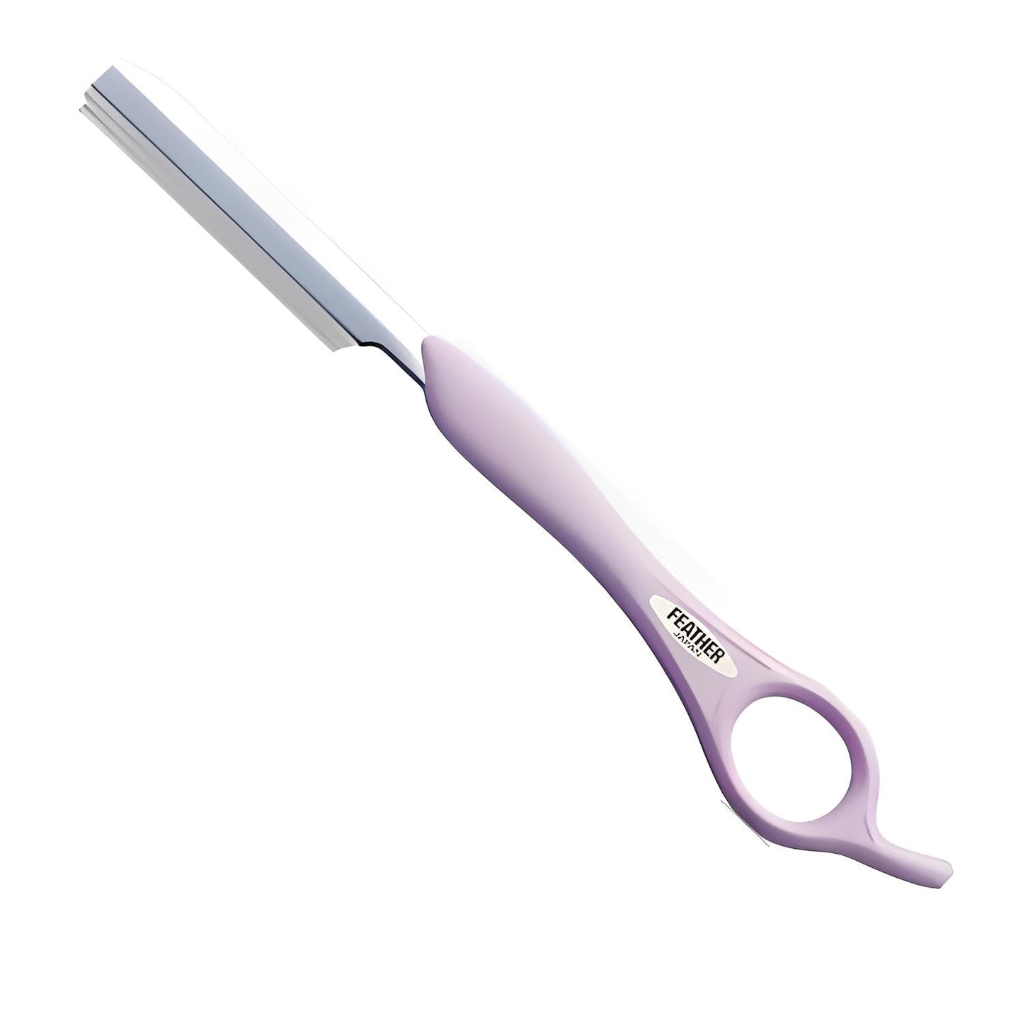 Feather Styling Razor Standard Handle Type in Lavender Pastel Purple - Styling Razor For Hair Stylists & Barbers