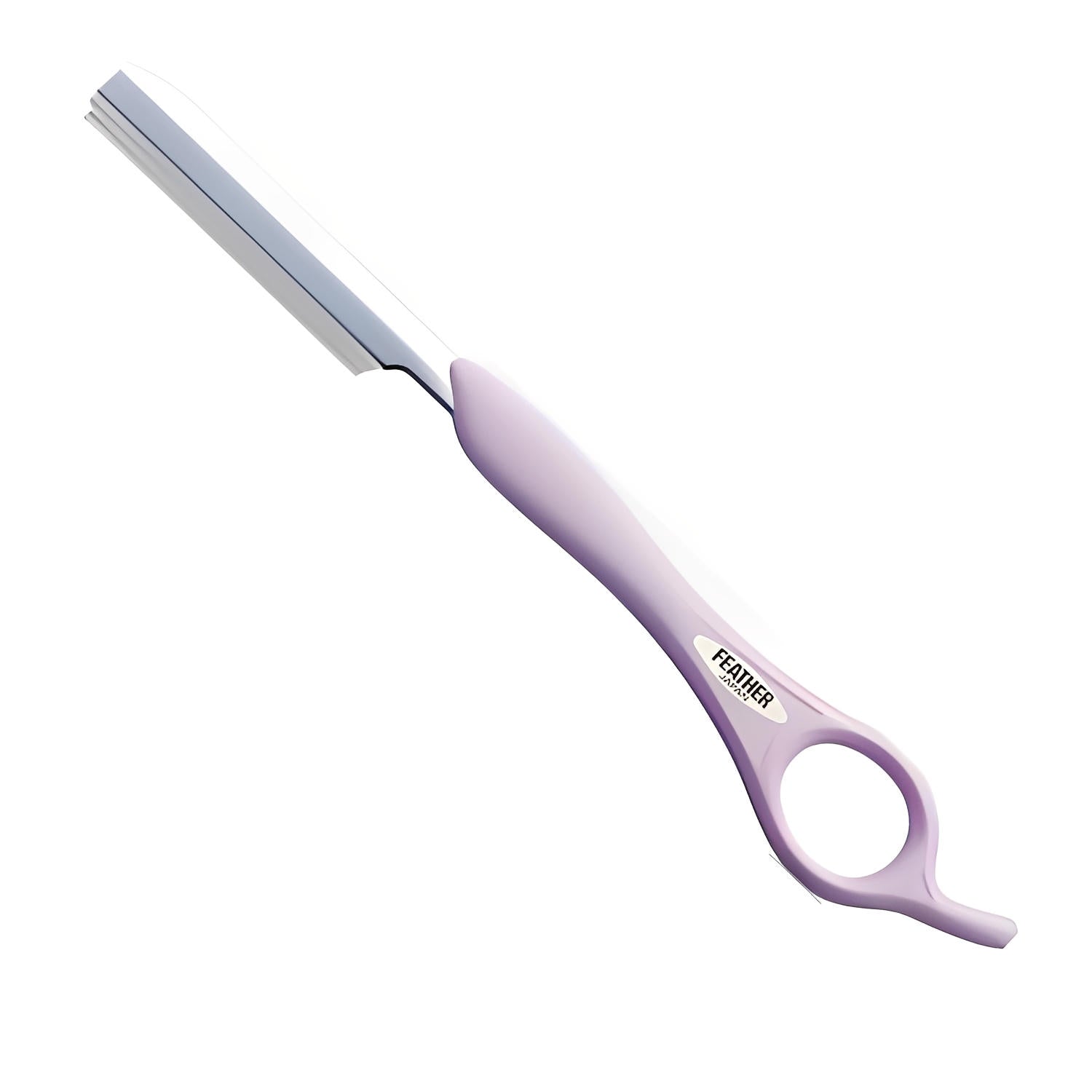 Feather Styling Razor Standard Handle Type in Lavender Pastel Purple - Styling Razor For Hair Stylists & Barbers