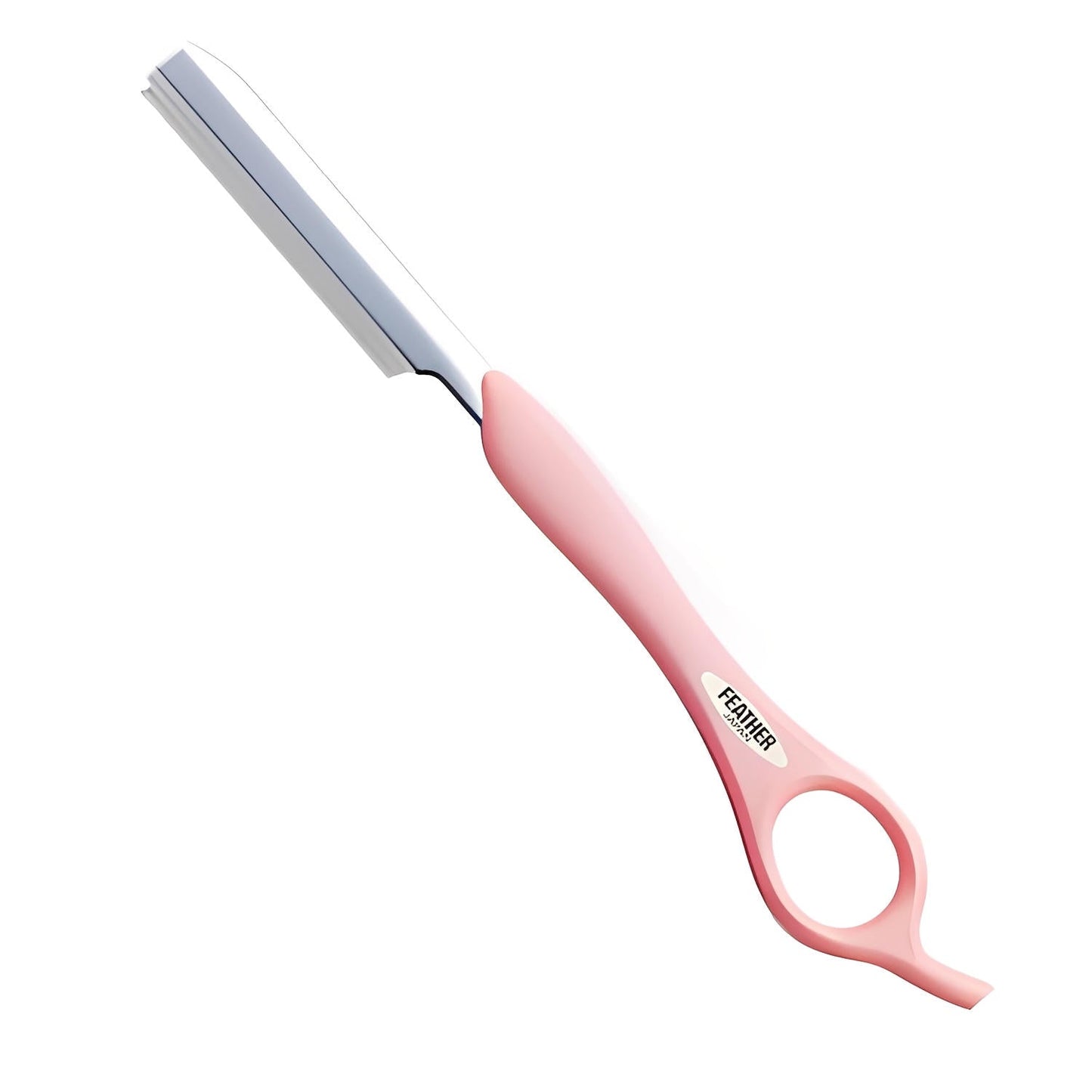 Feather Styling Razor Standard Handle Type in Pastel Pink - Styling Razor For Hair Stylists & Barbers