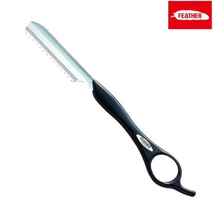 Feather Styling Razor Standard Handle Type in Black - Styling Razor For Hair Stylists & Barbers