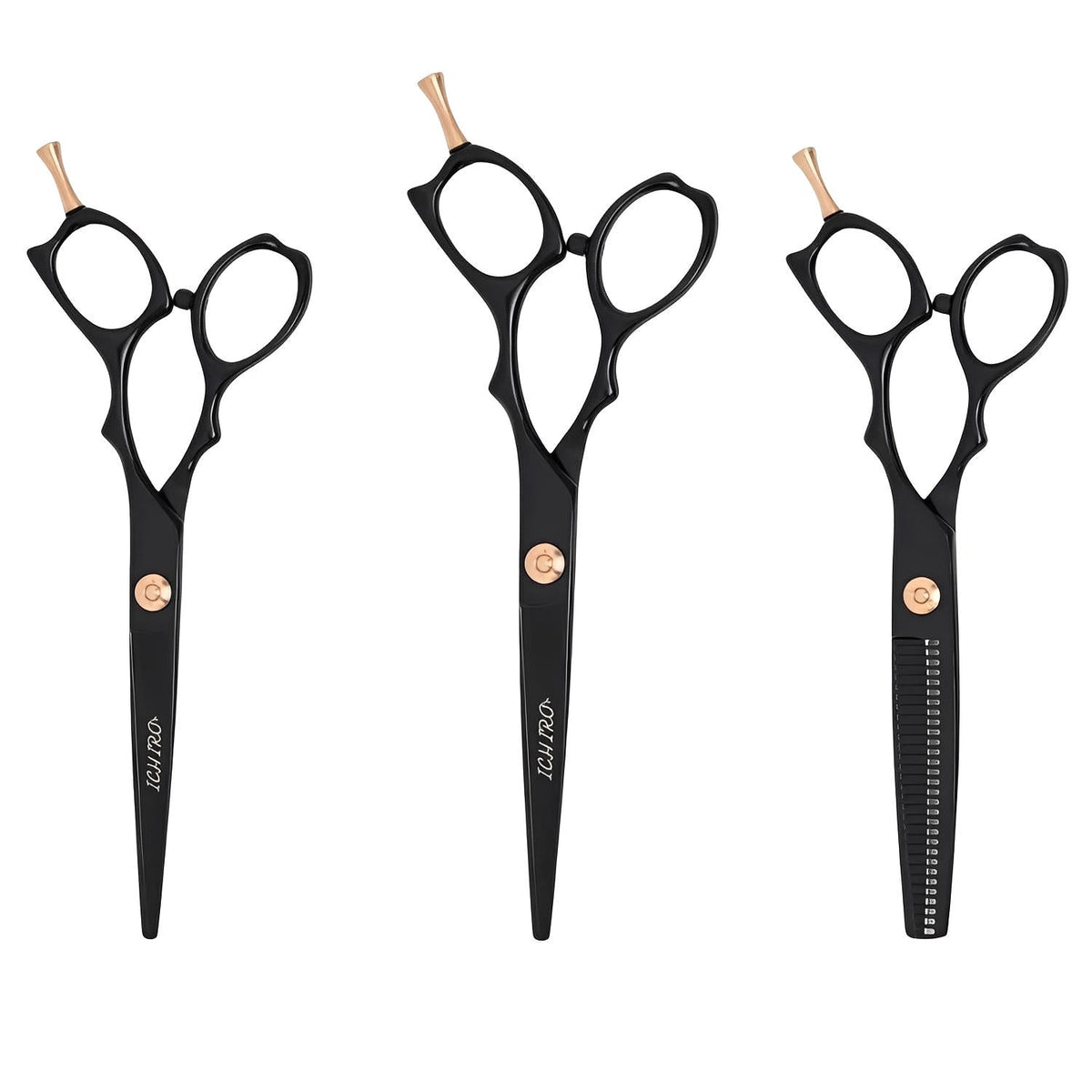 Ichiro Ash Gold Master Scissor Set - Premium 3-Piece Professional Kit ...