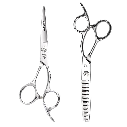 Ichiro Ergo Slice & Serrated Hairdressing Scissor Set (SKU: ICH-ERGO-S55)