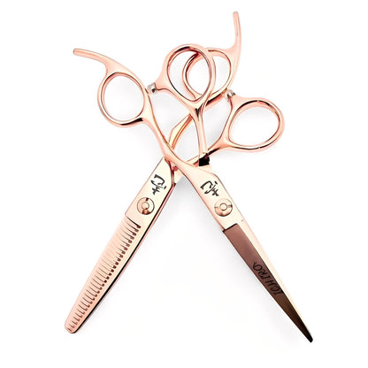 Ichiro Rose Gold Sword Professional Scissors Set (SKU: ICH-RSW-S50) (SKU: ICH-RSW-M5050)