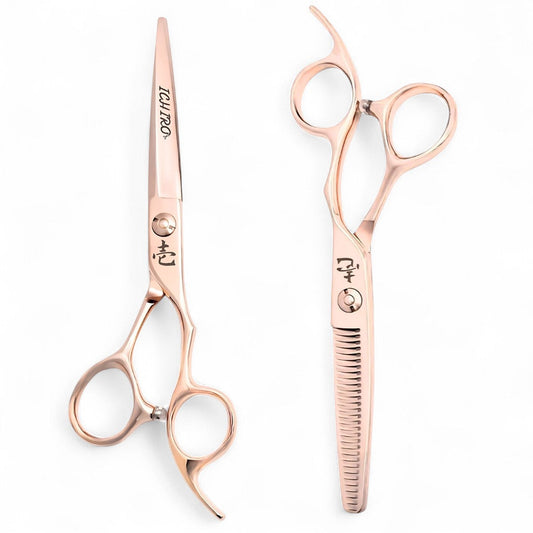 Ichiro Rose Gold Sword Professional Scissors Set (SKU: ICH-RSW-S50)