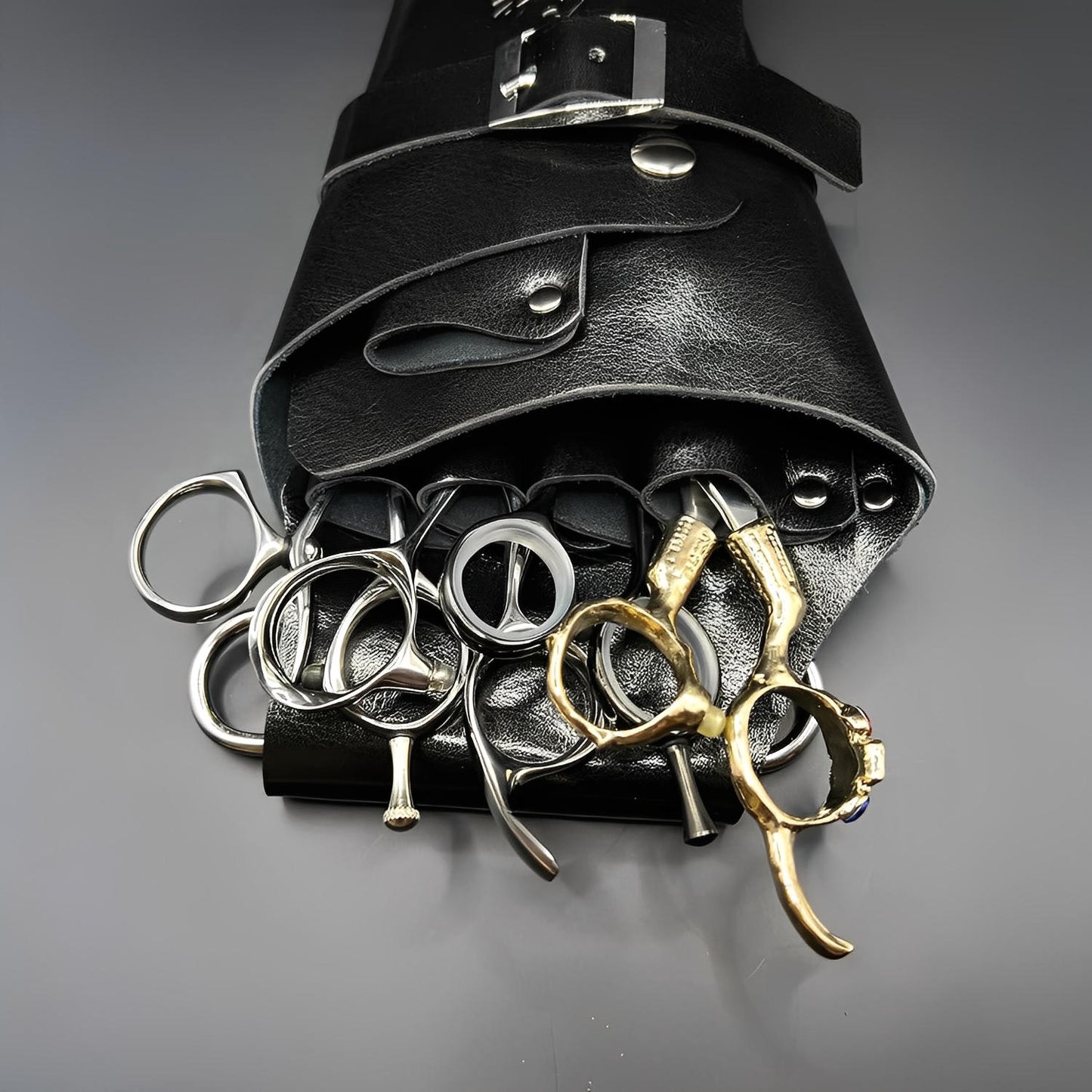 Juntetsu Black Belt Holster - Holds 5 Scissors (SKU: JUN-ADJST-5PC)