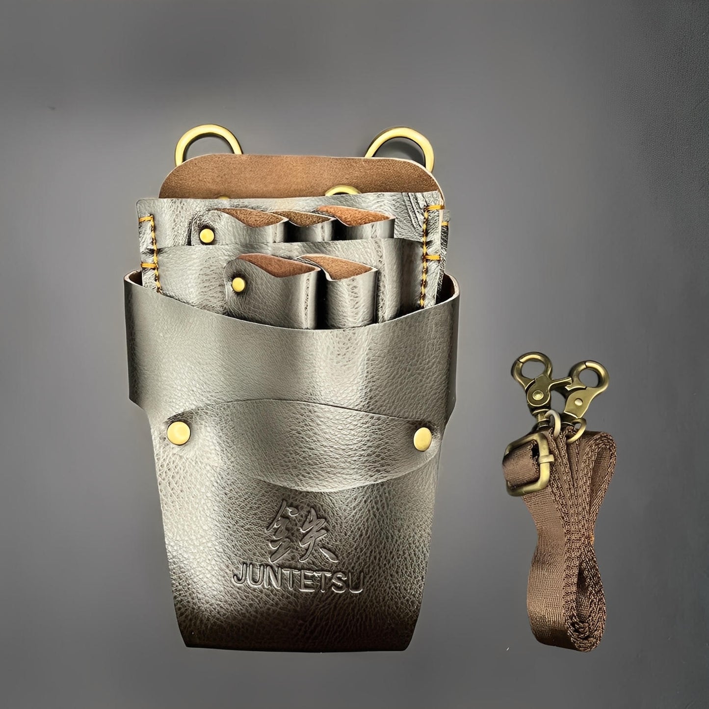 Juntetsu Classic Brown Leather Holster - 5 Professional (SKU: JUN-CLSC-5PC)