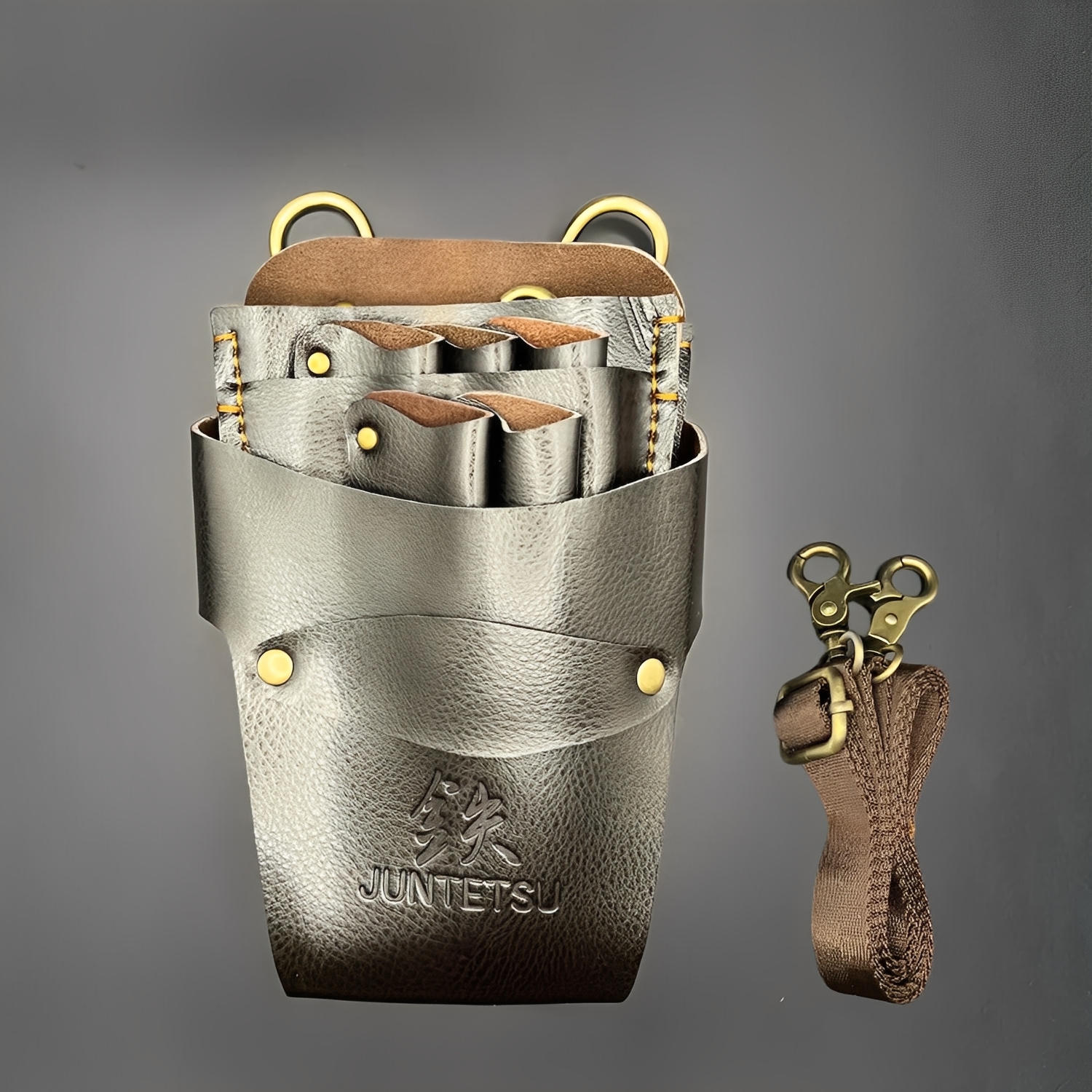 Juntetsu Classic Brown Leather Holster - 5 Professional (SKU: JUN-CLSC-5PC)