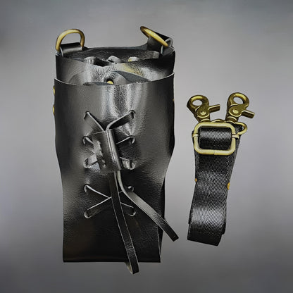 Juntetsu Cross-Laced Leather Holster - 5 Professional (SKU: JUN-CRSLC-5PC)