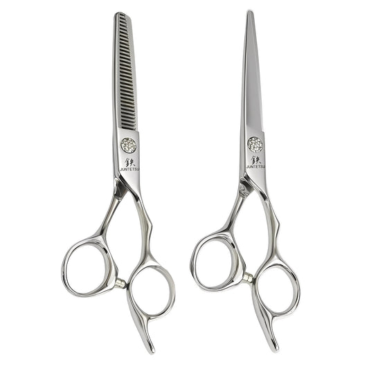 Juntetsu Crystal Elite Offset Professional Scissor Set (SKU: JUN-CRE-S50)