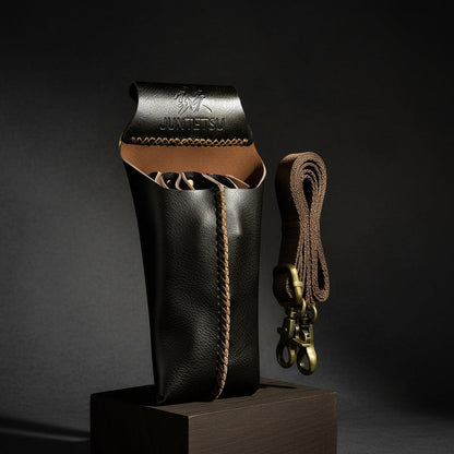 Juntetsu Dusk Brown Leather Holster - 4 Scissor Pocket (SKU: JUN-DUSK-4PC)