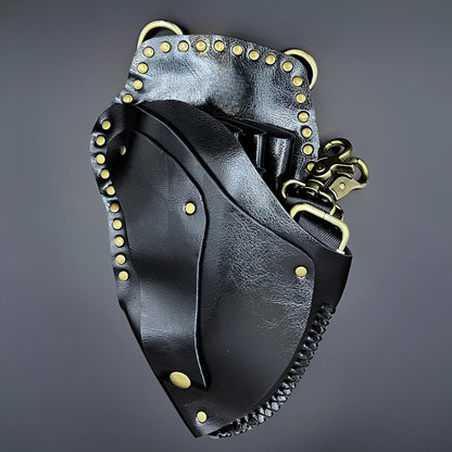 Juntetsu Heritage Leather Holster - 6 Scissor Pockets (SKU: JUN-HER-6PC)