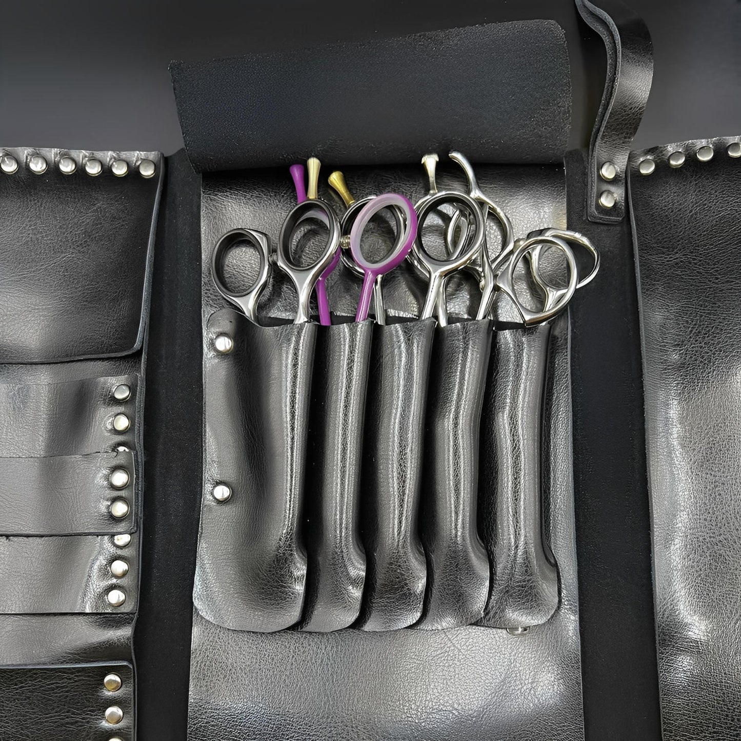 Juntetsu Heritage Studded Scissor Wallet: Protects 4 Shears (SKU: JUN-JUNTETSU-HER-STUD-4PC)