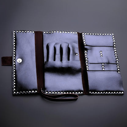 Juntetsu Heritage Studded Scissor Wallet: Protects 4 Shears (SKU: JUN-JUNTETSU-HER-STUD-4PC)