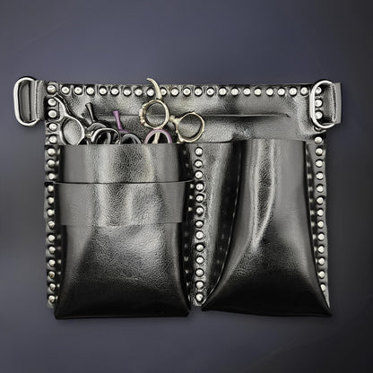 Juntetsu Kuro Flat Holster - 4 Professional Scissors (SKU: JUN-KURO-4PC)