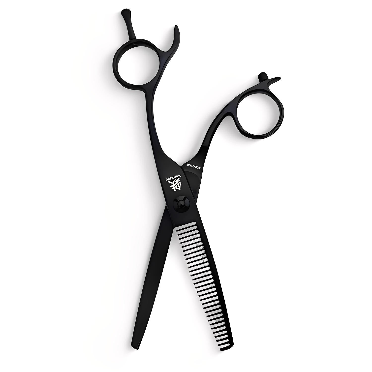 Juntetsu Obsidian MIKURO EDGE Thinning Scissors (SKU: JUN-OBX-T30 JUN-OBX-S55)