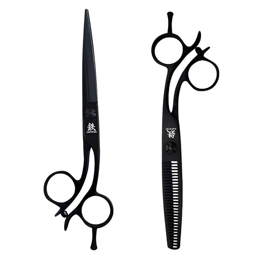Juntetsu Obsidian MIKURO EDGE Professional Scissors Set (SKU: JUN-OBX-S55)