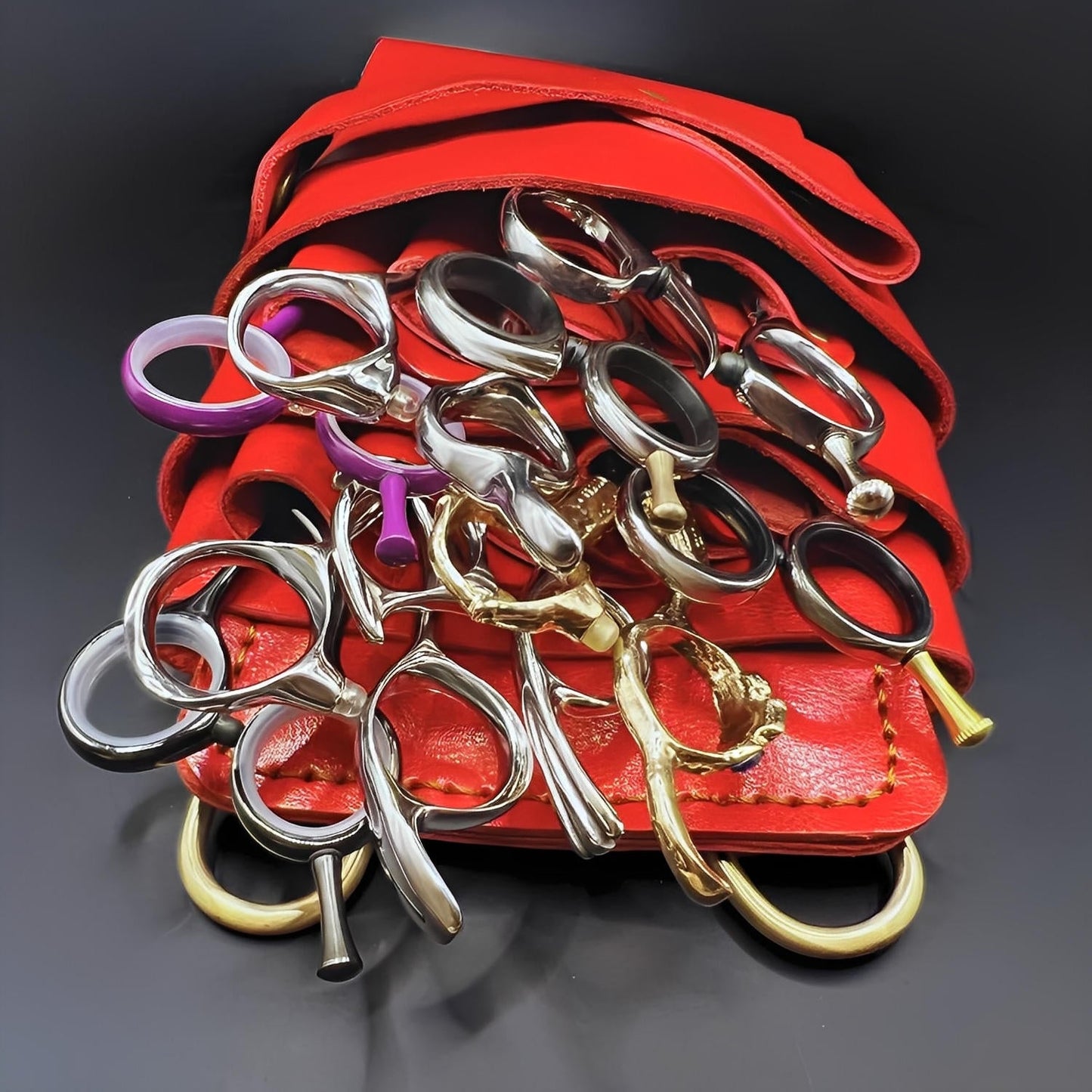 Juntetsu Signature Red Holster | Professional 7 Pocket Design (SKU: JUN-SIGRED-7PC)