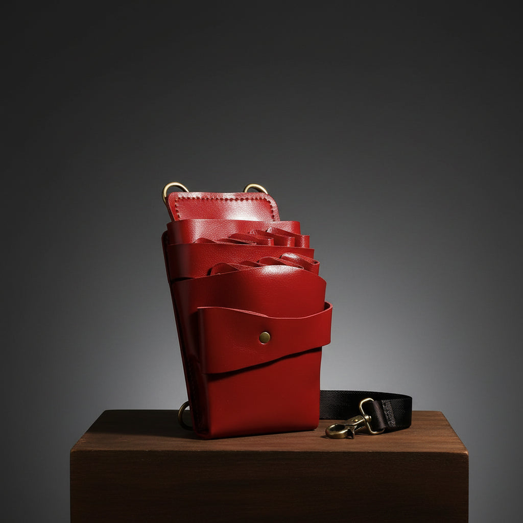 Juntetsu Signature Red Holster | Professional 7 Pocket Design (SKU: JUN-SIGRED-7PC)