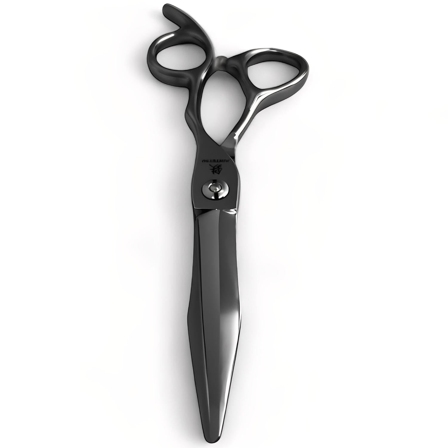 Juntetsu Sword Professional Hair Cutting Shears closeup of the blades (SKU: JUN-JSWORD-C60)