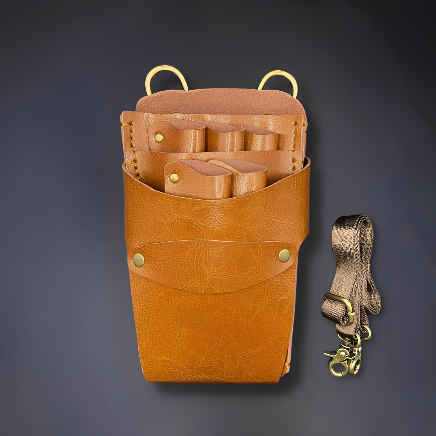 Juntetsu Tabi Classic Holster - 5 Professional Scissors (SKU: JUN-TABI-5PC)