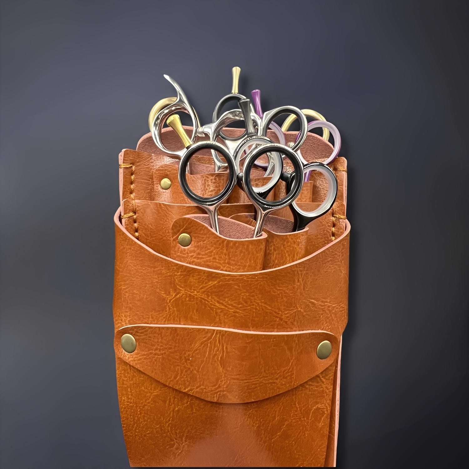 Juntetsu Tabi Classic Holster - 5 Professional Scissors (SKU: JUN-TABI-5PC)