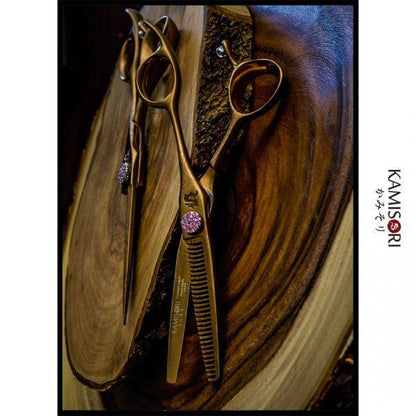 Kamisori Pro Jewel III Hairdressing Scissor Set in - Hair Cutting & Thinning Scissors Set For Hair Stylists & Barbers
