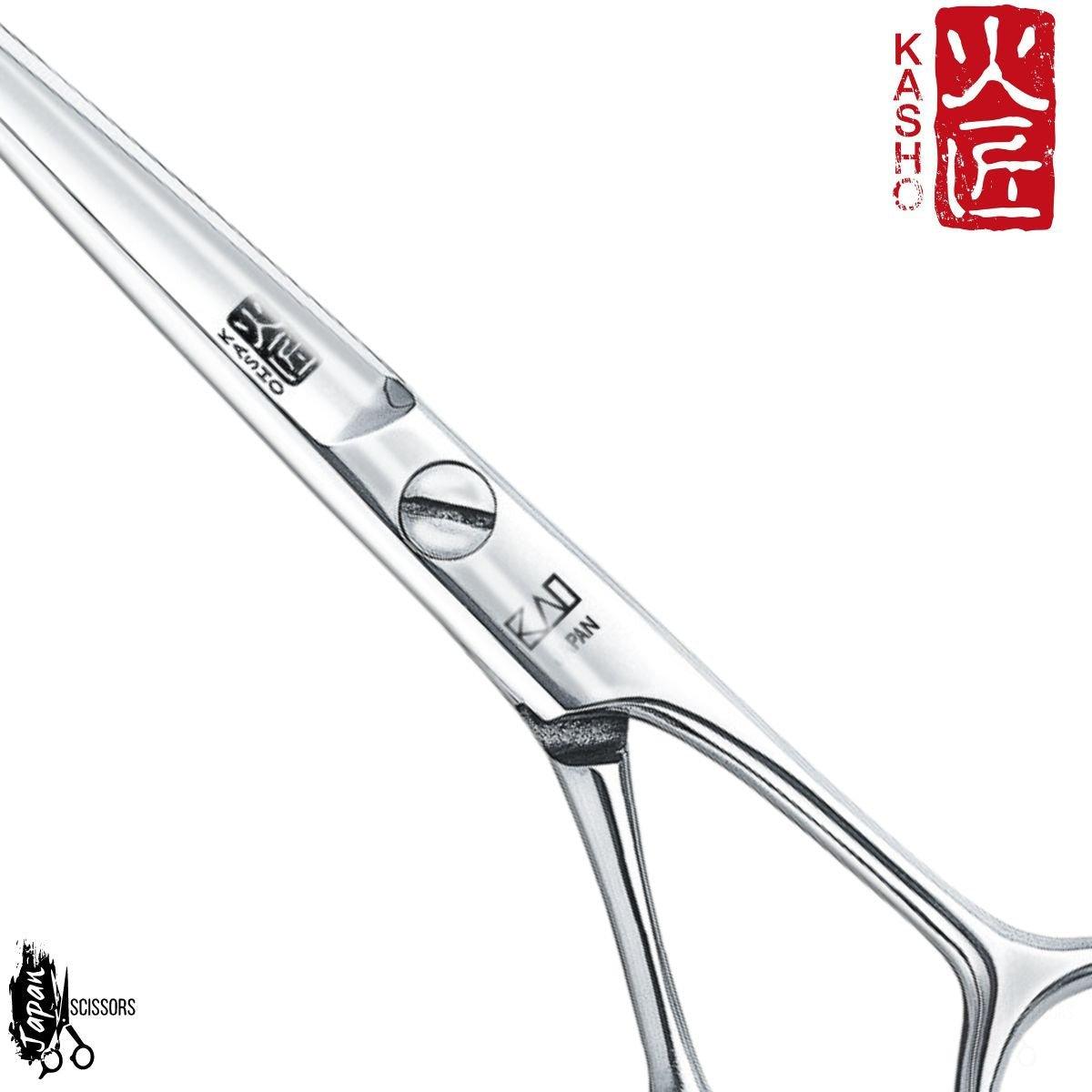 Kasho Blue Offset Hair Cutting Scissors in - Hair Cutting Scissors For Hair Stylists & Barbers (SKU: SCKCB45OS)