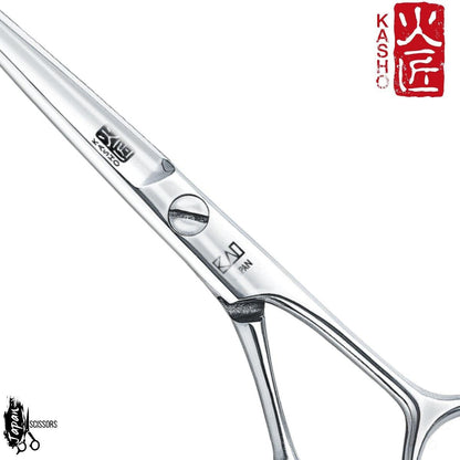 Kasho Blue Straight Hair Cutting Scissors in - Hair Cutting Scissors For Hair Stylists & Barbers (SKU: SCKCB45S)